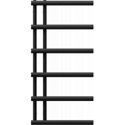 Mexen Jukon Fürdöszobai radiátor 988 x 500 mm, 461 W, fekete - W116-0988-500-00-70 Törölközö száritó radiátor Törölközö száritó radiátor Fürdöszobai radiátor