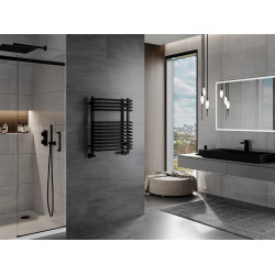 Mexen Apollo Fürdöszobai radiátor 660 x 550 mm, 384 W, fekete - W117-0660-550-00-70 Törölközö száritó radiátor Törölközö száritó radiátor Fürdöszobai radiátor Fürdöszobai radiátor 493834 Mexen
