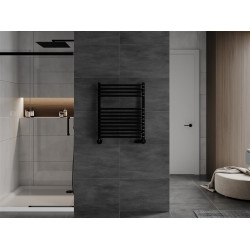 Mexen Apollo Fürdöszobai radiátor 660 x 550 mm, 384 W, fekete - W117-0660-550-00-70 Törölközö száritó radiátor Törölközö száritó radiátor Fürdöszobai radiátor