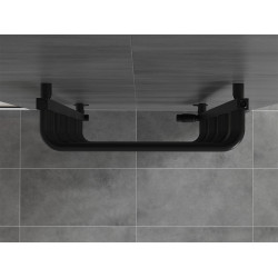 Mexen Apollo Fürdöszobai radiátor 660 x 550 mm, 384 W, fekete - W117-0660-550-00-70 Törölközö száritó radiátor Törölközö száritó radiátor Fürdöszobai radiátor