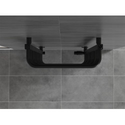 Mexen Apollo Fürdöszobai radiátor 860 x 450 mm, 422 W, fekete - W117-0860-450-00-70 Törölközö száritó radiátor Törölközö száritó radiátor Fürdöszobai radiátor