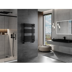 Mexen Apollo Fürdöszobai radiátor 860 x 550 mm, 479 W, fekete - W117-0860-550-00-70 Törölközö száritó radiátor Törölközö száritó radiátor Fürdöszobai radiátor Fürdöszobai radiátor 493834 Mexen