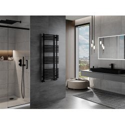 Mexen Apollo Fürdöszobai radiátor 1210 x 450 mm, 563 W, fekete - W117-1210-450-00-70 Törölközö száritó radiátor Törölközö száritó radiátor Fürdöszobai radiátor Fürdöszobai radiátor 493834 Mexen