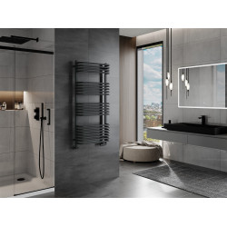 Mexen Apollo Fürdöszobai radiátor 1210 x 550 mm, 638 W, antracit - W117-1210-550-00-66 Törölközö száritó radiátor Törölközö száritó radiátor Fürdöszobai radiátor Fürdöszobai radiátor 493834 Mexen