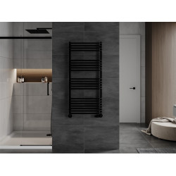 Mexen Apollo Fürdöszobai radiátor 1210 x 550 mm, 638 W, fekete - W117-1210-550-00-70 Törölközö száritó radiátor Törölközö száritó radiátor Fürdöszobai radiátor