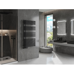 Mexen Amor Fürdöszobai radiátor 1200 x 600 mm, 1003 W, fekete - W120-1200-600-00-70 Törölközö száritó radiátor Törölközö száritó radiátor Fürdöszobai radiátor Fürdöszobai radiátor 493834 Mexen