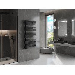 Mexen Amor Fürdöszobai radiátor 1200 x 600 mm, 1003 W, fekete - W120-1200-600-00-70 Törölközö száritó radiátor Törölközö száritó radiátor Fürdöszobai radiátor