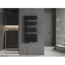 Mexen Amor Fürdöszobai radiátor 1200 x 600 mm, 1003 W, fekete - W120-1200-600-00-70 Törölközö száritó radiátor Törölközö száritó radiátor Fürdöszobai radiátor