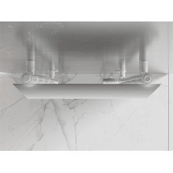 Mexen Akan Fürdöszobai radiátor 1080 x 500 mm, 784 W, fehér - W121-1080-500-00-20 Törölközö száritó radiátor Törölközö száritó radiátor Fürdöszobai radiátor