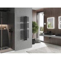 Mexen Ops Fürdöszobai radiátor 1300 x 550 mm, 694 W, fekete - W122-1300-550-00-70 Törölközö száritó radiátor Törölközö száritó radiátor Fürdöszobai radiátor Fürdöszobai radiátor 493834 Mexen