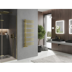 Mexen Neptun Fürdöszobai radiátor 1200 x 500 mm, 360 W, arany - W101-1200-500-00-50 Törölközö száritó radiátor Törölközö száritó radiátor Fürdöszobai radiátor Fürdöszobai radiátor 493834 Mexen