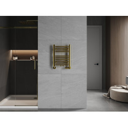 Mexen Ares Fürdöszobai radiátor 500 x 400 mm, 141 W, arany - W102-0500-400-00-50 Törölközö száritó radiátor Törölközö száritó radiátor Fürdöszobai radiátor