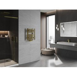 Mexen Ares Fürdöszobai radiátor 500 x 400 mm, 141 W, arany - W102-0500-400-00-50 Törölközö száritó radiátor Törölközö száritó radiátor Fürdöszobai radiátor