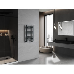 Mexen Ares Fürdöszobai radiátor 700 x 400 mm, 240 W, antracit - W102-0700-400-00-66 Törölközö száritó radiátor Törölközö száritó radiátor Fürdöszobai radiátor