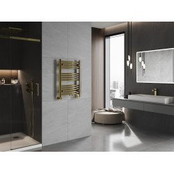 Mexen Ares Fürdöszobai radiátor 700 x 500 mm, 226W, arany - W102-0700-500-00-50 Törölközö száritó radiátor Törölközö száritó radiátor Fürdöszobai radiátor