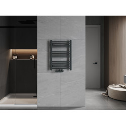 Mexen Ares Fürdöszobai radiátor 700 x 500 mm, 286 W, antracit - W102-0700-500-00-66 Törölközö száritó radiátor Törölközö száritó radiátor Fürdöszobai radiátor