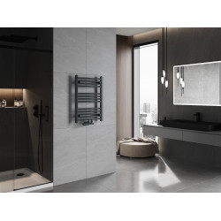 Mexen Ares Fürdöszobai radiátor 700 x 500 mm, 286 W, antracit - W102-0700-500-00-66 Törölközö száritó radiátor Törölközö száritó radiátor Fürdöszobai radiátor Fürdöszobai radiátor 493834 Mexen