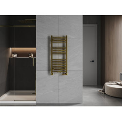 Mexen Ares Fürdöszobai radiátor 900 x 400 mm, 246 W, arany - W102-0900-400-00-50 Törölközö száritó radiátor Törölközö száritó radiátor Fürdöszobai radiátor