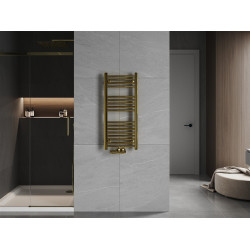 Mexen Ares Fürdöszobai radiátor 900 x 400 mm, 246 W, arany - W102-0900-400-00-50 Törölközö száritó radiátor Törölközö száritó radiátor Fürdöszobai radiátor