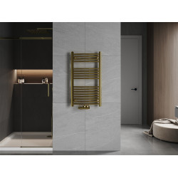 Mexen Ares Fürdöszobai radiátor 900 x 500 mm, 372 W, arany - W102-0900-500-00-50 Törölközö száritó radiátor Törölközö száritó radiátor Fürdöszobai radiátor