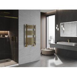 Mexen Ares Fürdöszobai radiátor 900 x 500 mm, 372 W, arany - W102-0900-500-00-50 Törölközö száritó radiátor Törölközö száritó radiátor Fürdöszobai radiátor