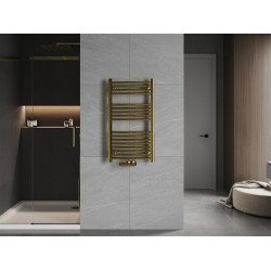 Mexen Ares Fürdöszobai radiátor 900 x 500 mm, 372 W, arany - W102-0900-500-00-50 Törölközö száritó radiátor Törölközö száritó radiátor Fürdöszobai radiátor