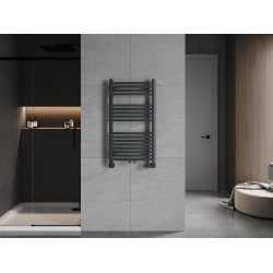 Mexen Ares Fürdöszobai radiátor 900 x 500 mm, 372 W, antracit - W102-0900-500-00-66 Törölközö száritó radiátor Törölközö száritó radiátor Fürdöszobai radiátor