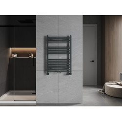 Mexen Ares Fürdöszobai radiátor 900 x 600 mm, 433 W, antracit - W102-0900-600-00-66 Törölközö száritó radiátor Törölközö száritó radiátor Fürdöszobai radiátor