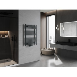 Mexen Ares Fürdöszobai radiátor 900 x 600 mm, 433 W, antracit - W102-0900-600-00-66 Törölközö száritó radiátor Törölközö száritó radiátor Fürdöszobai radiátor Fürdöszobai radiátor 493834 Mexen
