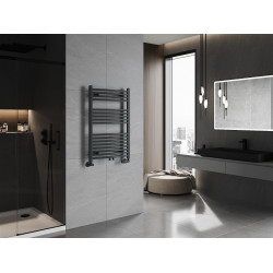 Mexen Ares Fürdöszobai radiátor 900 x 600 mm, 433 W, antracit - W102-0900-600-00-66 Törölközö száritó radiátor Törölközö száritó radiátor Fürdöszobai radiátor