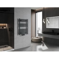 Mexen Ares Fürdöszobai radiátor 900 x 600 mm, 433 W, antracit - W102-0900-600-00-66 Törölközö száritó radiátor Törölközö száritó radiátor Fürdöszobai radiátor Fürdöszobai radiátor 493834 Mexen