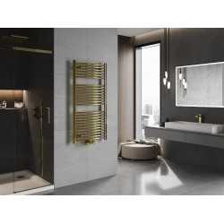 Mexen Ares Fürdöszobai radiátor 1200 x 600 mm, 490 W, arany - W102-1200-600-00-50 Törölközö száritó radiátor Törölközö száritó radiátor Fürdöszobai radiátor