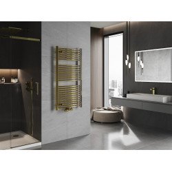 Mexen Ares Fürdöszobai radiátor 1200 x 600 mm, 490 W, arany - W102-1200-600-00-50 Törölközö száritó radiátor Törölközö száritó radiátor Fürdöszobai radiátor