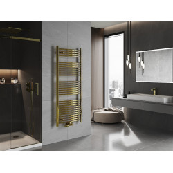 Mexen Ares Fürdöszobai radiátor 1500 x 600 mm, 579 W, arany - W102-1500-600-00-50 Törölközö száritó radiátor Törölközö száritó radiátor Fürdöszobai radiátor Fürdöszobai radiátor 493834 Mexen