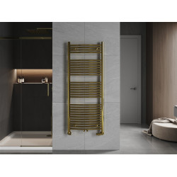 Mexen Ares Fürdöszobai radiátor 1500 x 600 mm, 579 W, arany - W102-1500-600-00-50 Törölközö száritó radiátor Törölközö száritó radiátor Fürdöszobai radiátor