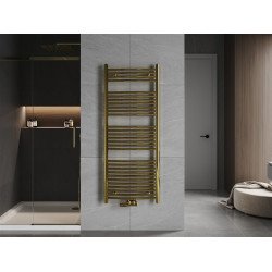 Mexen Ares Fürdöszobai radiátor 1500 x 600 mm, 579 W, arany - W102-1500-600-00-50 Törölközö száritó radiátor Törölközö száritó radiátor Fürdöszobai radiátor