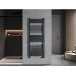 Mexen Ares Fürdöszobai radiátor 1500 x 600 mm, 733 W, antracit - W102-1500-600-00-66 Törölközö száritó radiátor Törölközö száritó radiátor Fürdöszobai radiátor