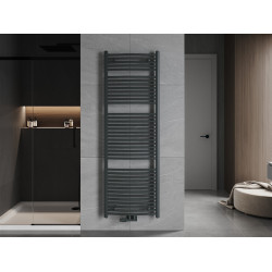 Mexen Ares Fürdöszobai radiátor 1800 x 600 mm, 958 W, antracit - W102-1800-600-00-66 Törölközö száritó radiátor Törölközö száritó radiátor Fürdöszobai radiátor