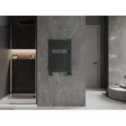 Mexen Helios Fürdöszobai radiátor 800 x 500 mm, 384 W, antracit - W103-0800-500-00-66 Törölközö száritó radiátor Törölközö száritó radiátor Fürdöszobai radiátor