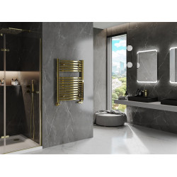 Mexen Helios Fürdöszobai radiátor 800 x 600 mm, 355 W, arany - W103-0800-600-00-50 Törölközö száritó radiátor Törölközö száritó radiátor Fürdöszobai radiátor
