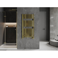 Mexen Helios Fürdöszobai radiátor 1200 x 600 mm, 524 W, arany - W103-1200-600-00-50 Törölközö száritó radiátor Törölközö száritó radiátor Fürdöszobai radiátor