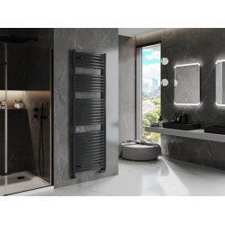 Mexen Helios Fürdöszobai radiátor 1800 x 600 mm, 996 W, antracit - W103-1800-600-00-66 Törölközö száritó radiátor Törölközö száritó radiátor Fürdöszobai radiátor Fürdöszobai radiátor 493834 Mexen