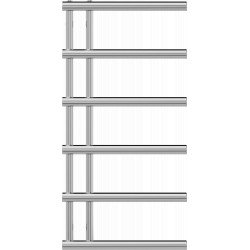 Mexen Jukon Fürdöszobai radiátor 988 x 500 mm, 364 W, króm - W116-0988-500-00-01 Törölközö száritó radiátor Törölközö száritó radiátor Fürdöszobai radiátor