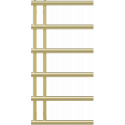 Mexen Jukon Fürdöszobai radiátor 988 x 500 mm, 364 W, arany - W116-0988-500-00-50 Törölközö száritó radiátor Törölközö száritó radiátor Fürdöszobai radiátor