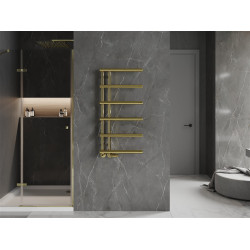 Mexen Jukon Fürdöszobai radiátor 988 x 500 mm, 364 W, arany - W116-0988-500-00-50 Törölközö száritó radiátor Törölközö száritó radiátor Fürdöszobai radiátor