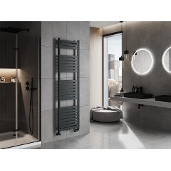 Mexen Uran Fürdöszobai radiátor 1800 x 500 mm, 790 W, antracit - W105-1800-500-00-66 Törölközö száritó radiátor Törölközö száritó radiátor Fürdöszobai radiátor