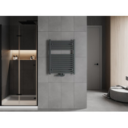 Mexen Hades Fürdöszobai radiátor 800 x 600 mm, 447 W, antracit - W104-0800-600-00-66 Törölközö száritó radiátor Törölközö száritó radiátor Fürdöszobai radiátor