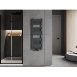Mexen Hades Fürdöszobai radiátor 1200 x 400 mm, 465 W, antracit - W104-1200-400-00-66 Törölközö száritó radiátor Törölközö száritó radiátor Fürdöszobai radiátor
