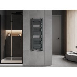 Mexen Hades Fürdöszobai radiátor 1200 x 400 mm, 465 W, antracit - W104-1200-400-00-66 Törölközö száritó radiátor Törölközö száritó radiátor Fürdöszobai radiátor