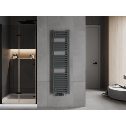 Mexen Hades Fürdöszobai radiátor 1500 x 400 mm, 574 W, antracit - W104-1500-400-00-66 Törölközö száritó radiátor Törölközö száritó radiátor Fürdöszobai radiátor